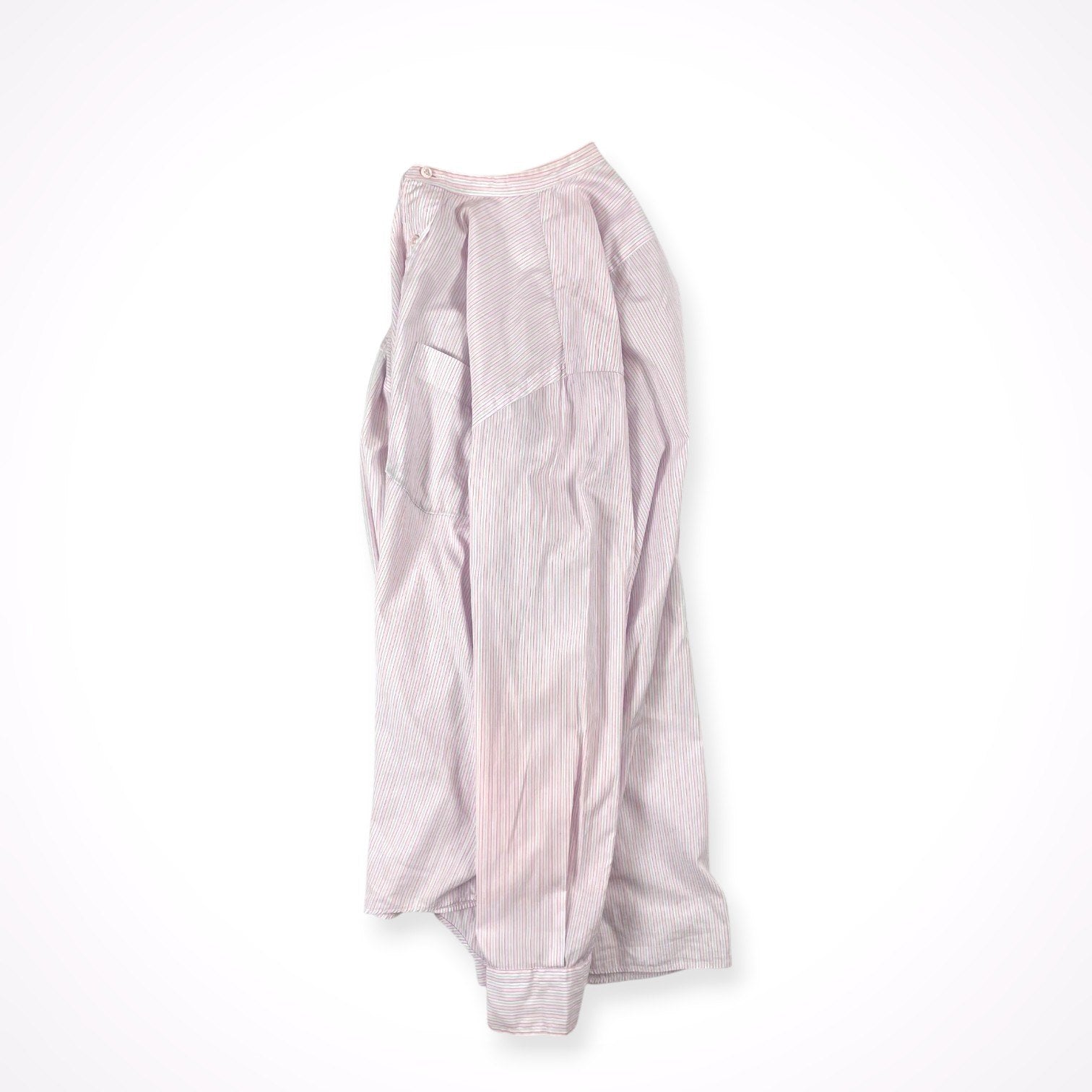 Gymphlex / バンドカラーオーバーシャツ ストライプ 参考定価：14,000+tax SIZE:M