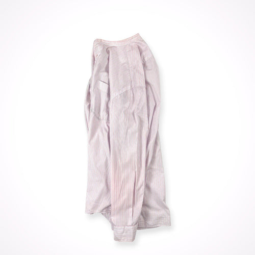Gymphlex / バンドカラーオーバーシャツ ストライプ 参考定価：14,000+tax SIZE:M