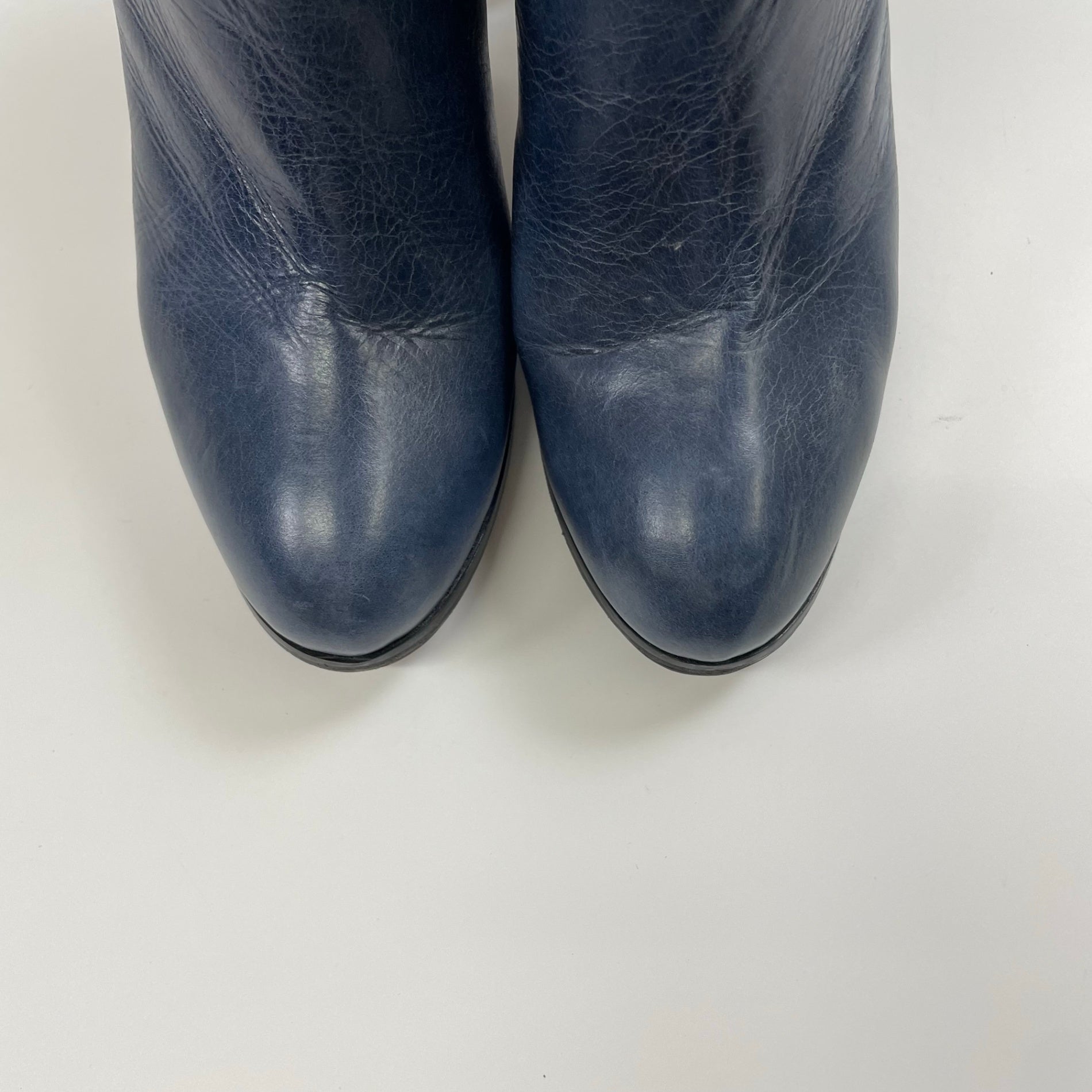 FABIO RUSCONI / レザーサイドジップショートブーツ 参考定価：50,000程度 SIZE:38