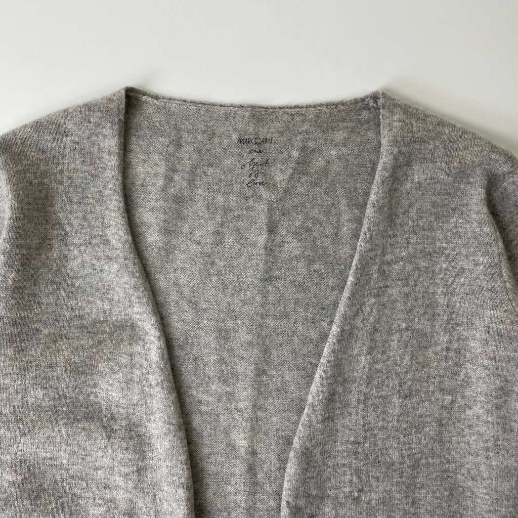 MARCCAIN / ピュアカシミヤトッパーカーディガン 参考定価：65,000程度 SIZE:N3(L程度)