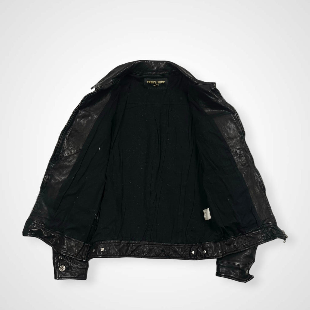 VINTAGE ヴィンテージ / アーカイブ シワ加工 レザージップアップジャケット Y2K SIZE:M