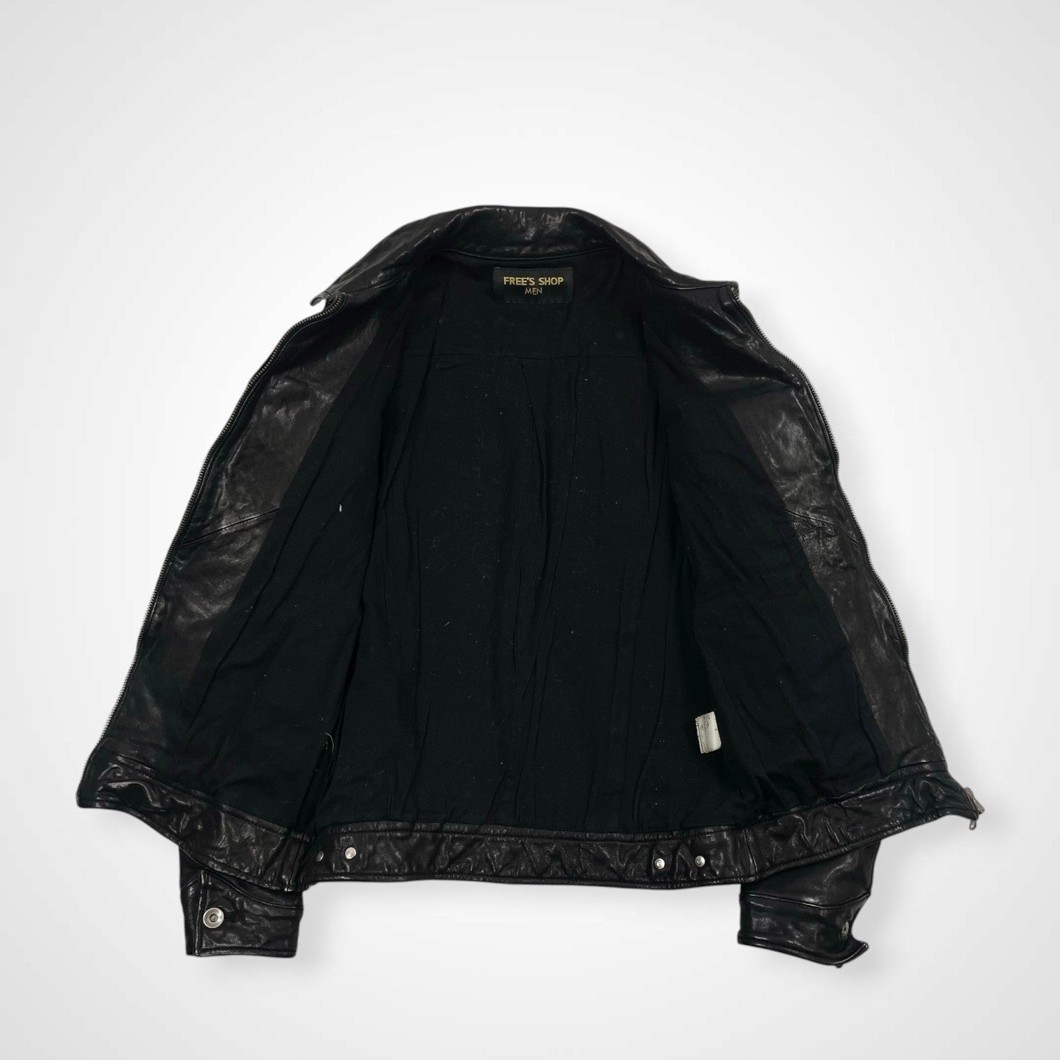 VINTAGE ヴィンテージ / アーカイブ シワ加工 レザージップアップジャケット Y2K SIZE:M