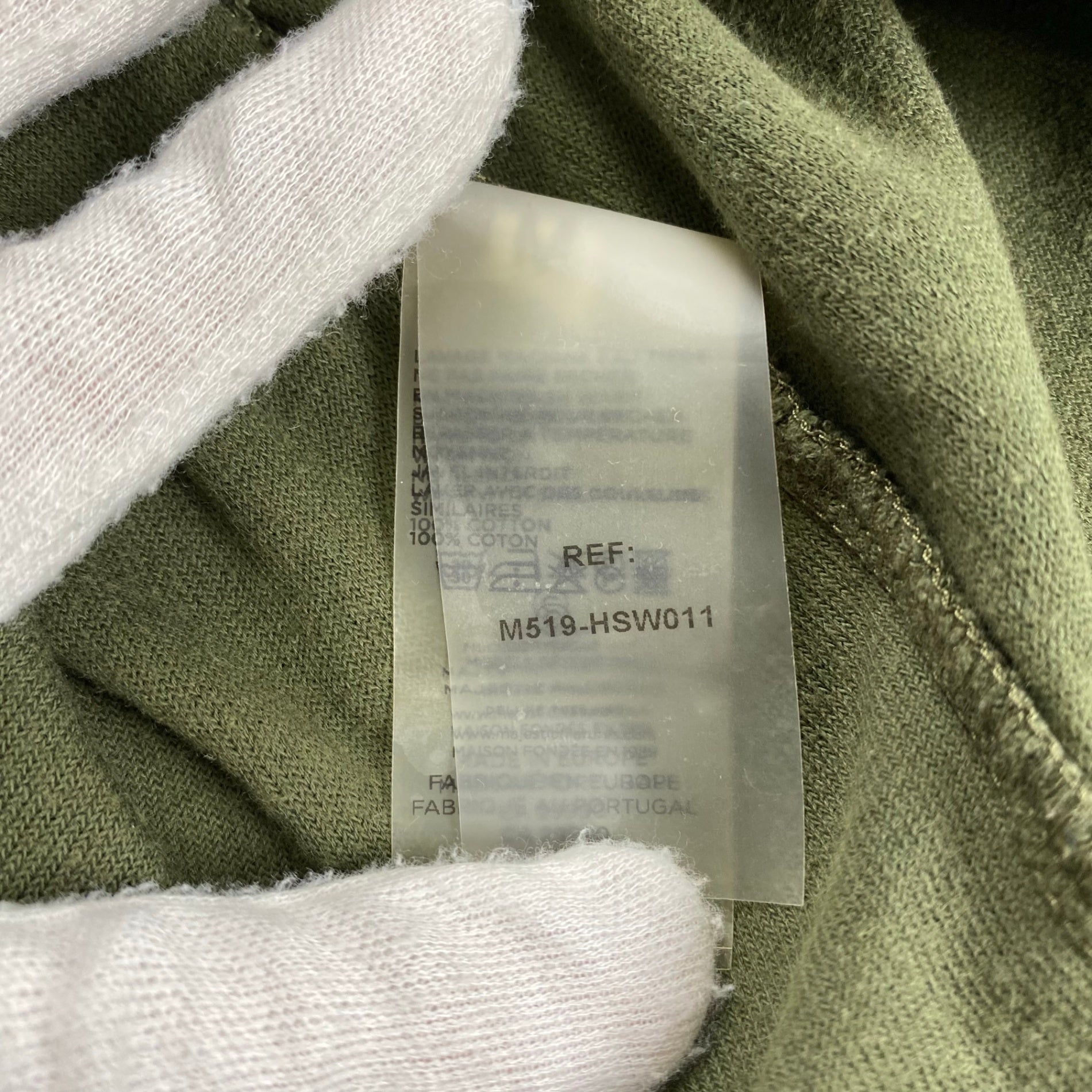 MAJESTIC FILATURES マジェスティックフィラチュール / パイルジャージーラグランTシャツ ポルトガル製 カーキ 参考定価：8,500+tax SIZE:M