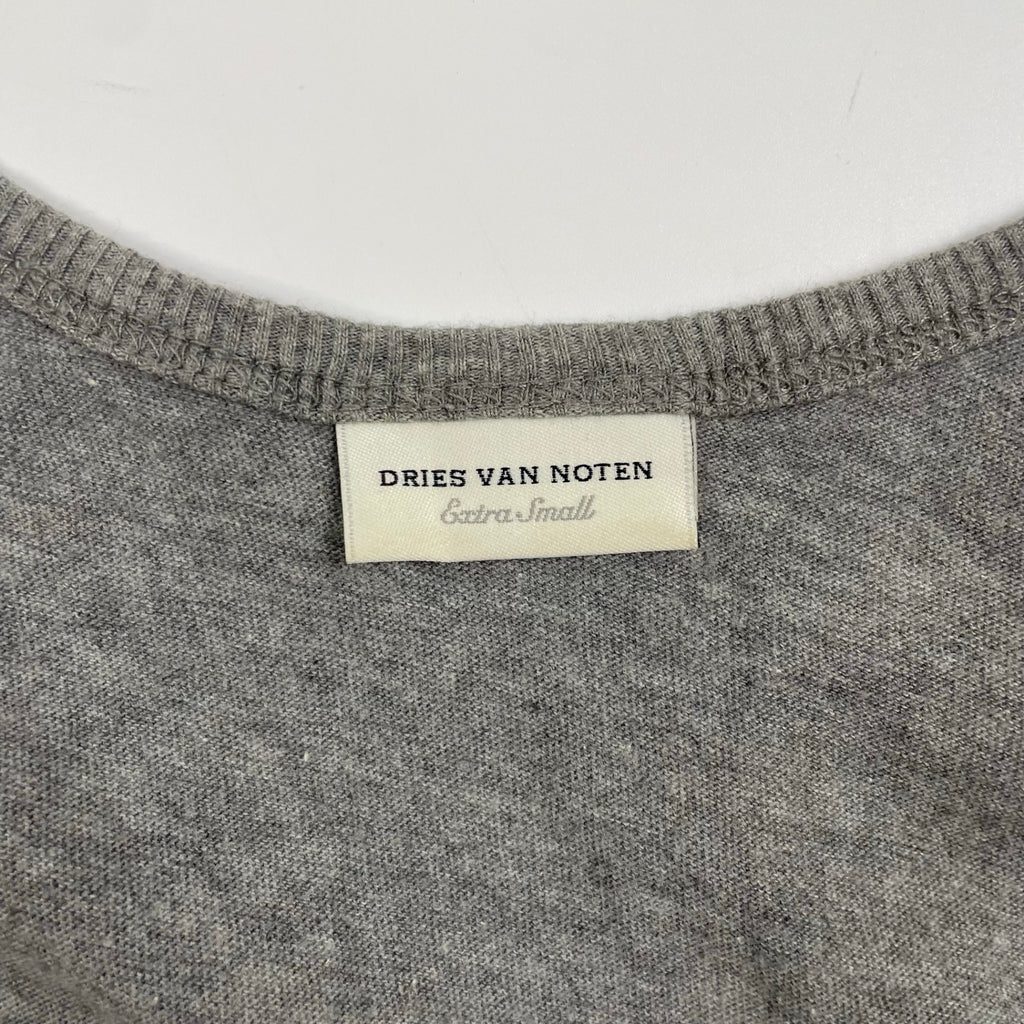 DRIES VAN NOTEN ドリスヴァンノッテン / 2トーンタンクトップ グレー×ゴールド 参考定価：30,000程度 SIZE:XS
