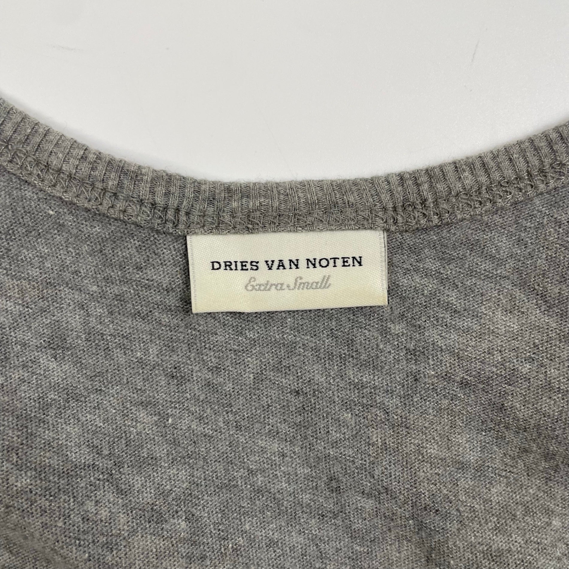 DRIES VAN NOTEN ドリスヴァンノッテン / 2トーンタンクトップ グレー×ゴールド 参考定価：30,000程度 SIZE:XS