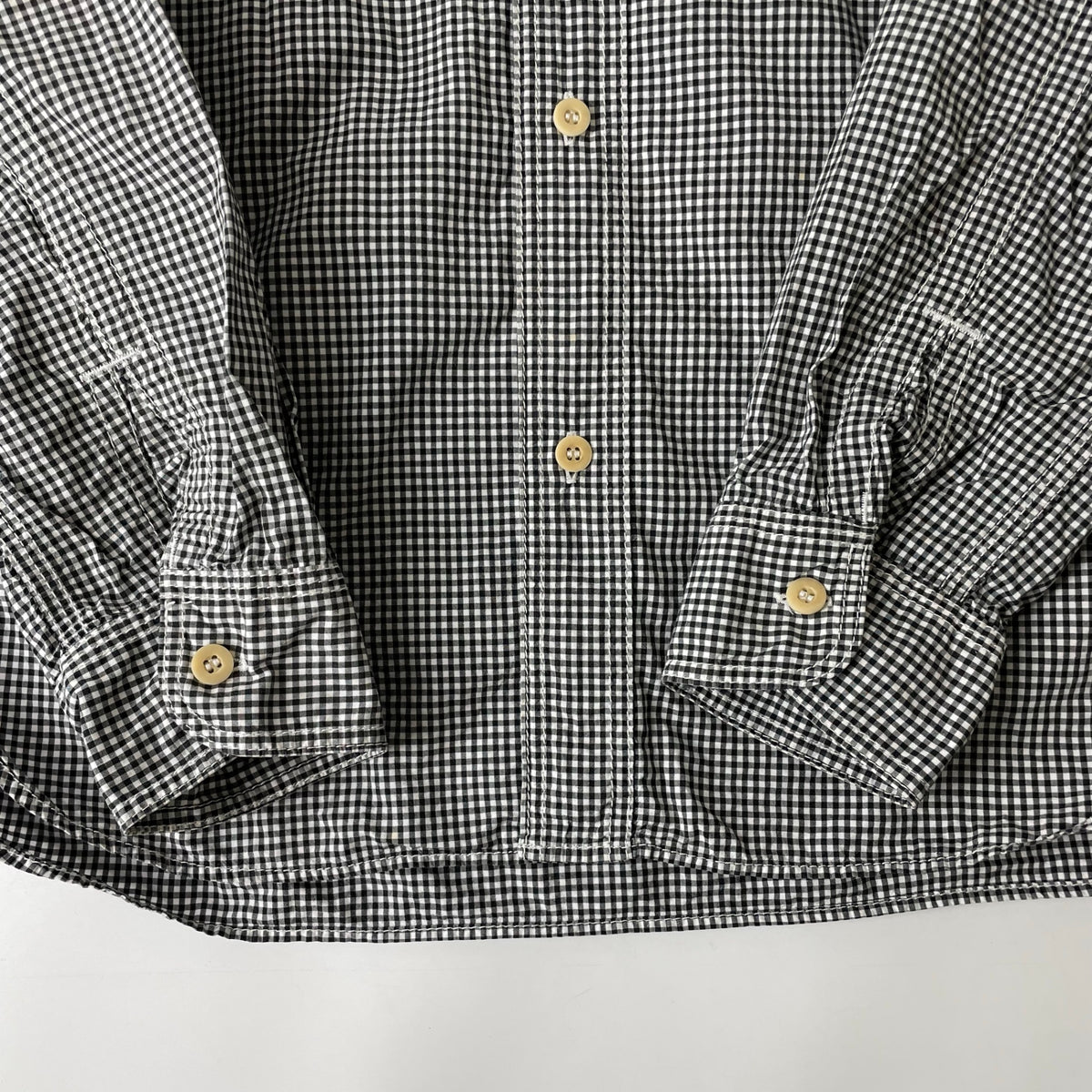 COMME des GARCONS HOMME / 15SS ギンガムワークシャツ 空環仕上げ SIZE:S