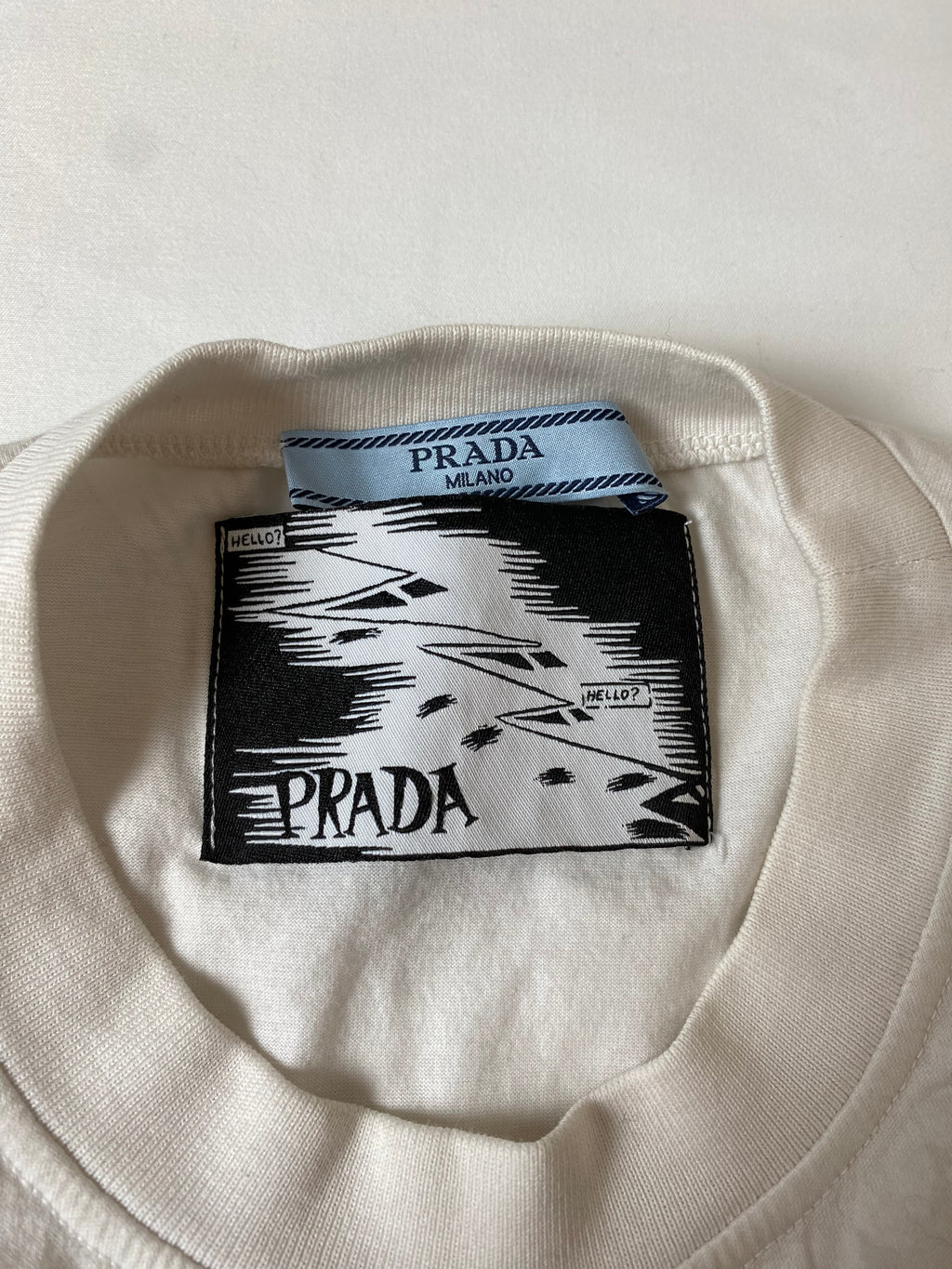 PRADA プラダ stellar leuna アメコミ風 プリント ノースリーブ Tシャツ