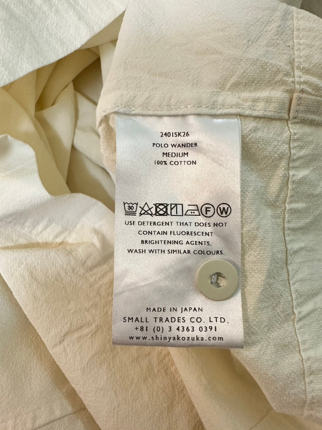 SHINYA KOZUKA / POLO WANDER 参考定価：27,000+tax SIZE:M