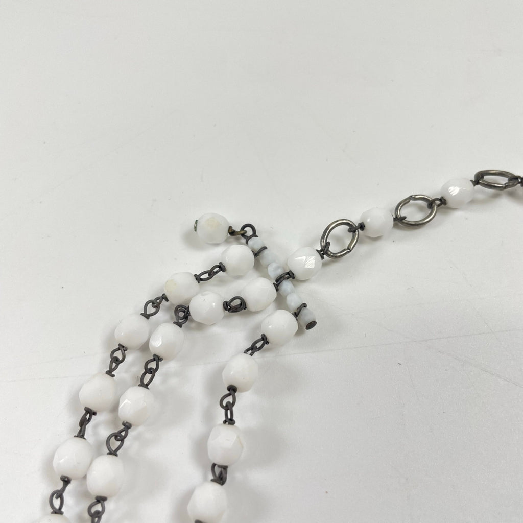 GIORGIO ARMANI / フラワーモチーフ3連ネックレス 参考定価：150,000程度