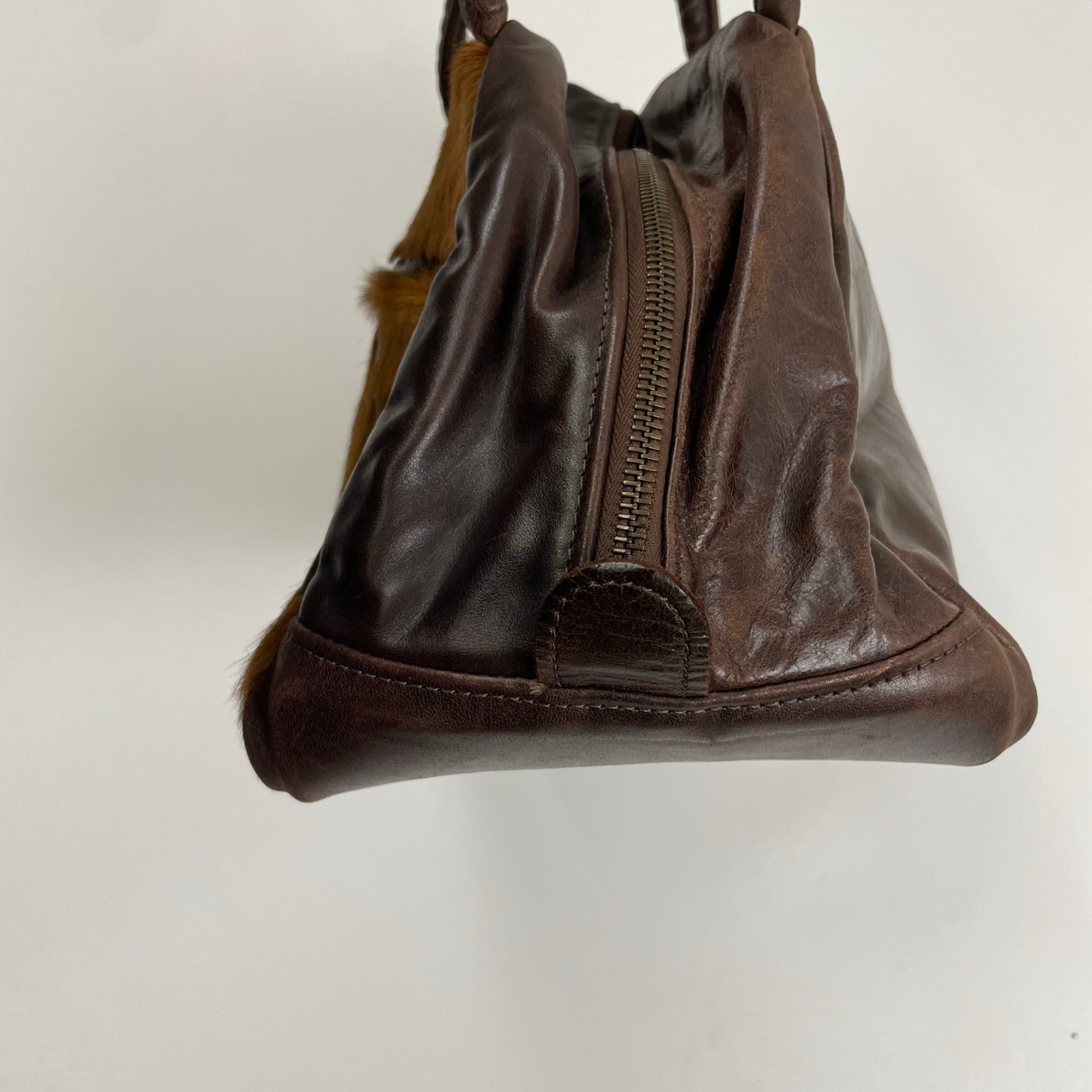 JAS M.B LONDON ジャスエムビー ロンドン / ハラコレザーバッグ ボストン 参考定価：60,000程度