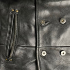 Dress hippy ドレスヒッピー / Leather Pea Coat ダブルブレストレザージャケット 参考定価：65,000程度 SIZE:S