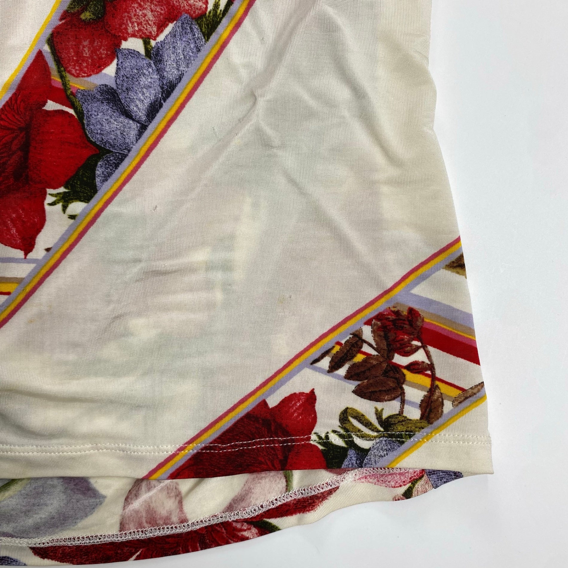 CLASS roberto cavalli クラス ロベルトカヴァリ / ボタニカルデザインカットソー ゼブラモチーフ金具 SIZE：42