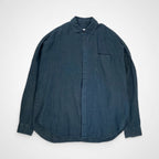 nonnotte × bridge ノノット ブリッジ / 別注 リネンシャツ 青銅色 25年夏発売  SIZE:FREE