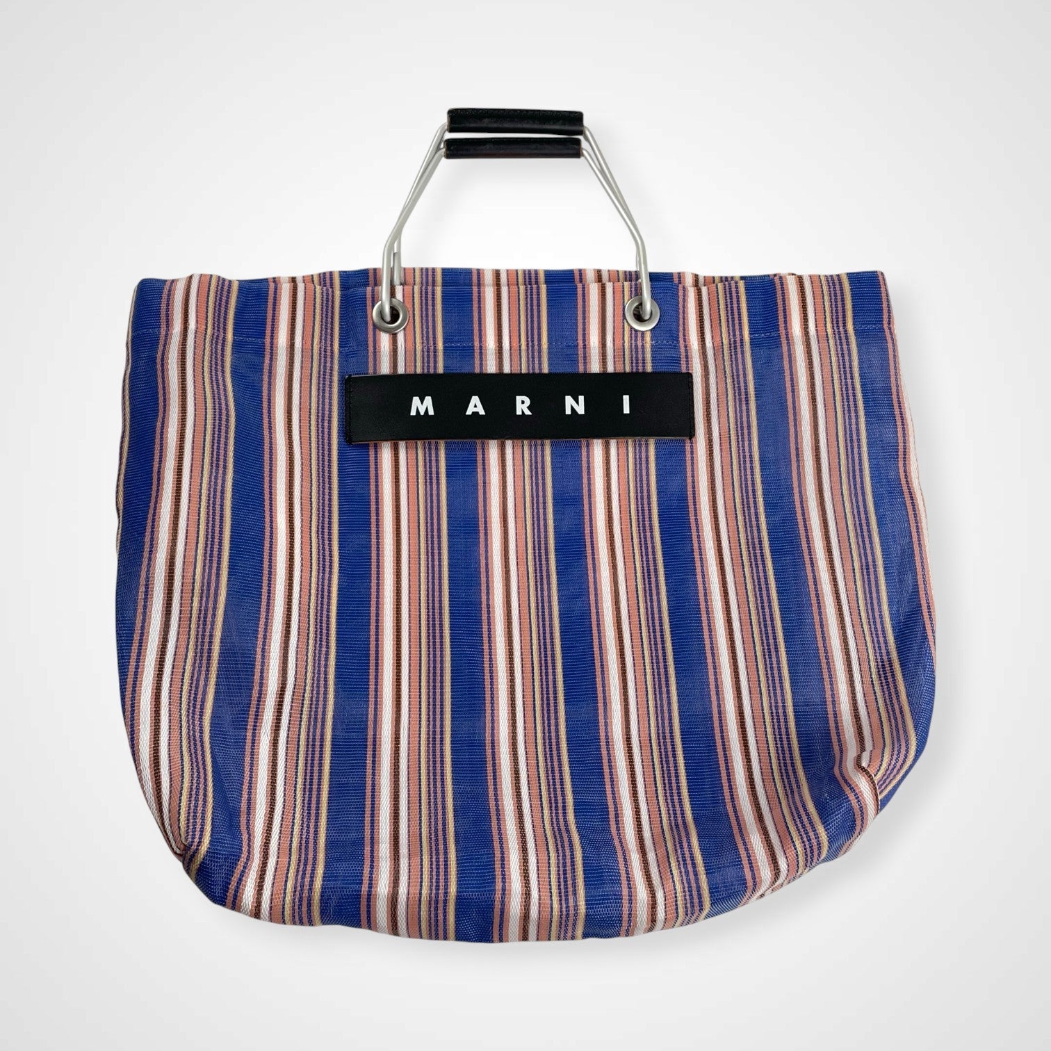MARNI マルニ / MARKET STRIPE BAG フラワーカフェ 布袋・タグ付 参考定価：25,000程度