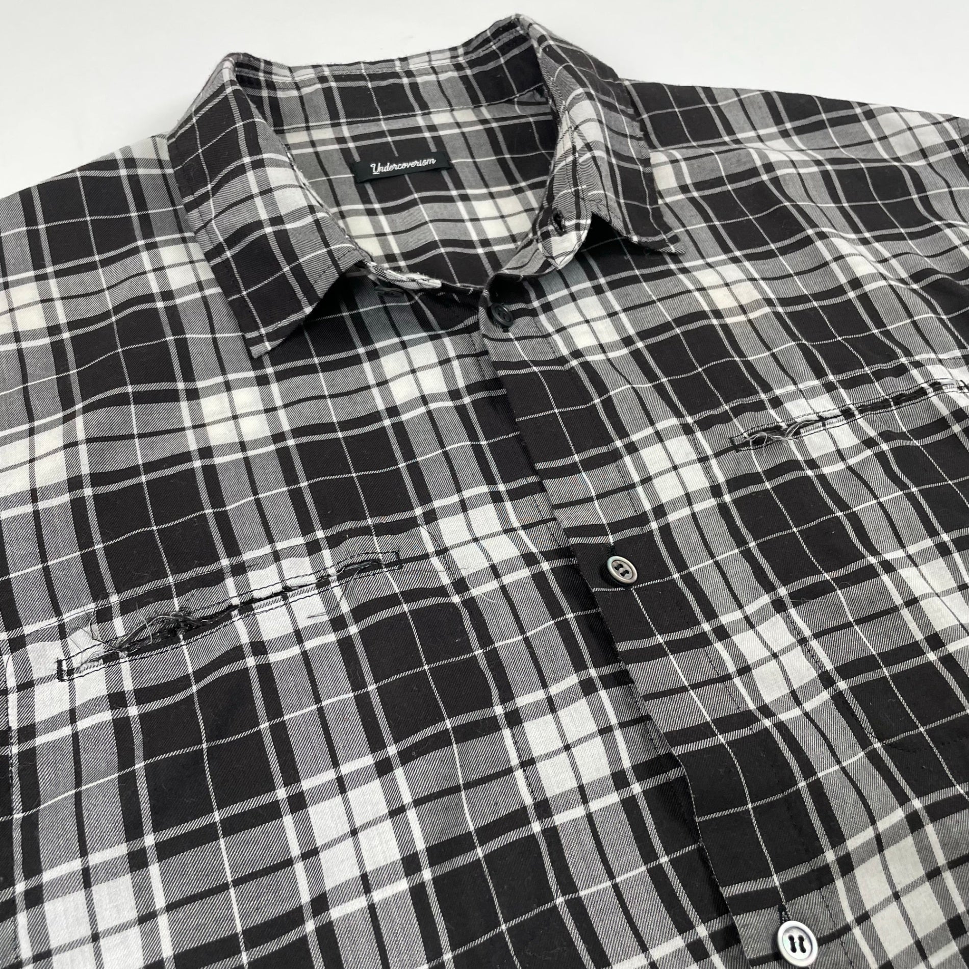 Undercoverism / 23SS PeツイルCK/天竺切替半袖シャツ SIZE:4