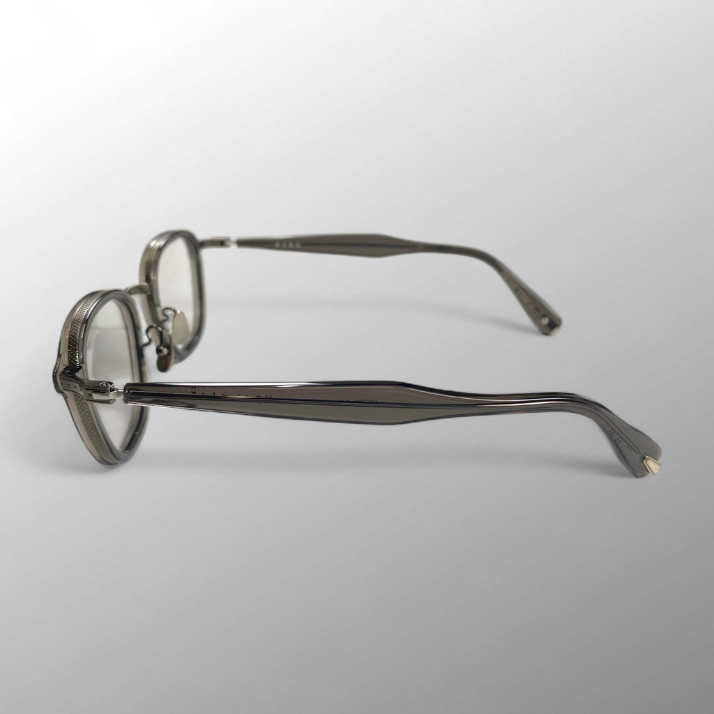 金子眼鏡 プレミアムライン / シルバーコンビ ウェリントン 度なしクリアレンズ  参考定価：80,000+tax