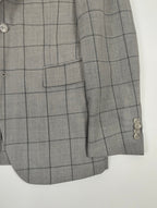 CC COLLECTION CORNELIANI / バージンウール チェック柄スーツ 参考定価：160,000程度 SIZE:46