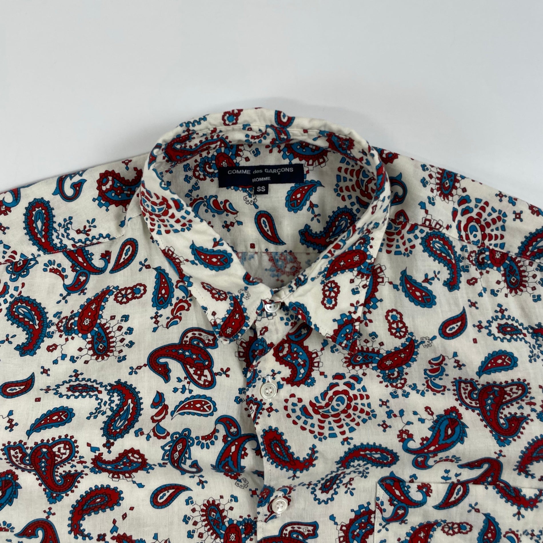COMME des GARCONS HOMME / ペイズリーシャツ AD2006 SIZE:SS(M程度)