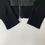 theory luxe / レザー×ニット カラーレスジャケット 参考定価：60,000程度 SIZE:38