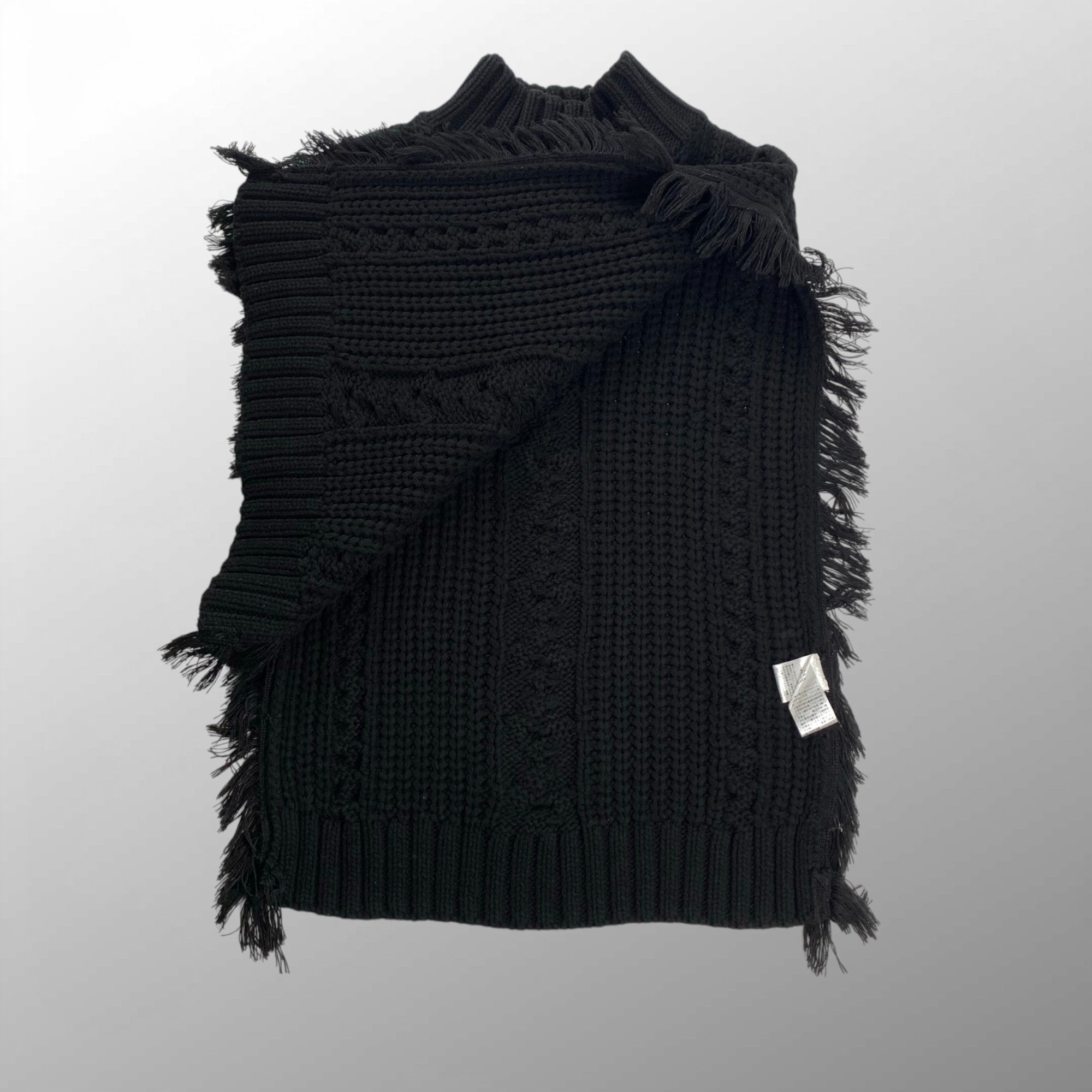 Eimee Law エイミーロウ / フリンジニットベスト ブラック SIZE:38