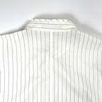 CINOH / ストライプバンドカラーシャツ 参考定価：34,000程度 SIZE:46