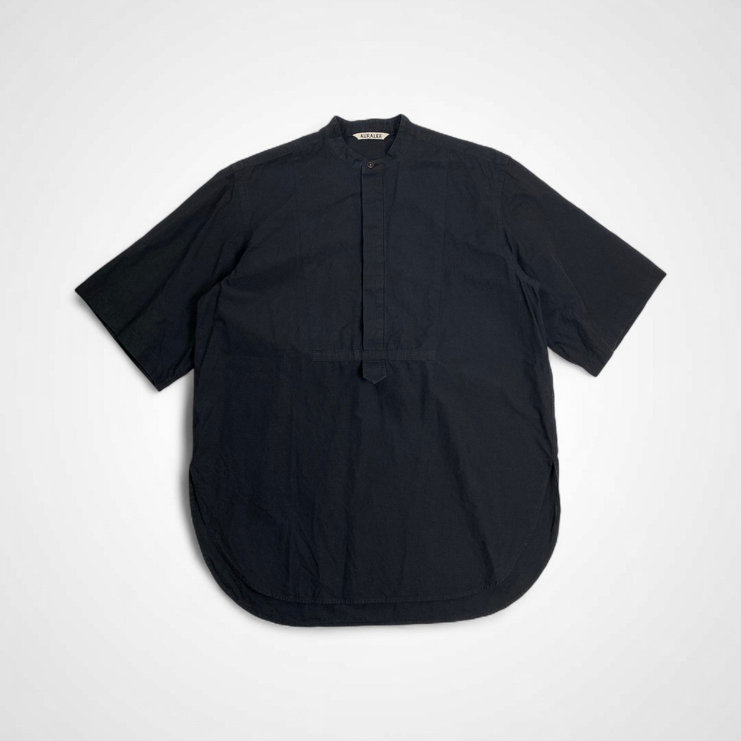 AURALEE オーラリー / WASHED FINX TWILL HALF SLEEVED P/O SHIRTS プルオーバーシャツ ユニセックス SIZE：0