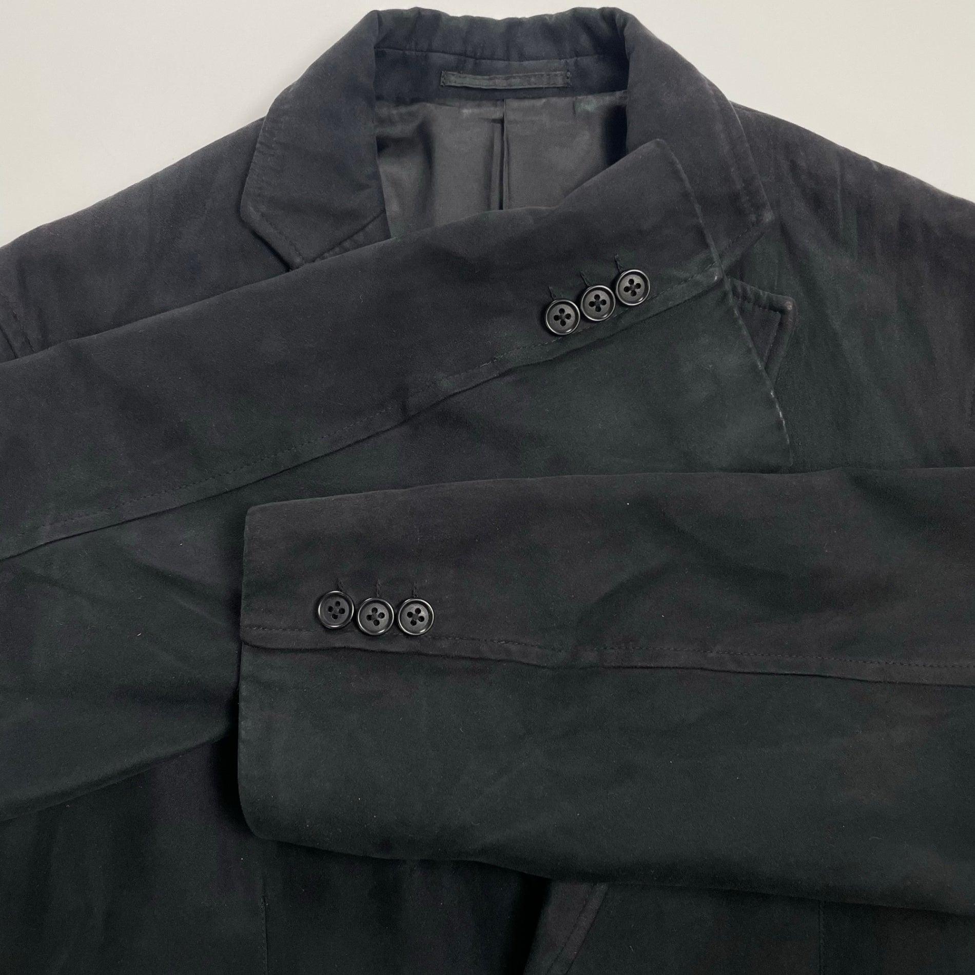 J.PRESS ジェイプレス / スウェードタッチ段返り3Bジャケット  ブラック SIZE：L