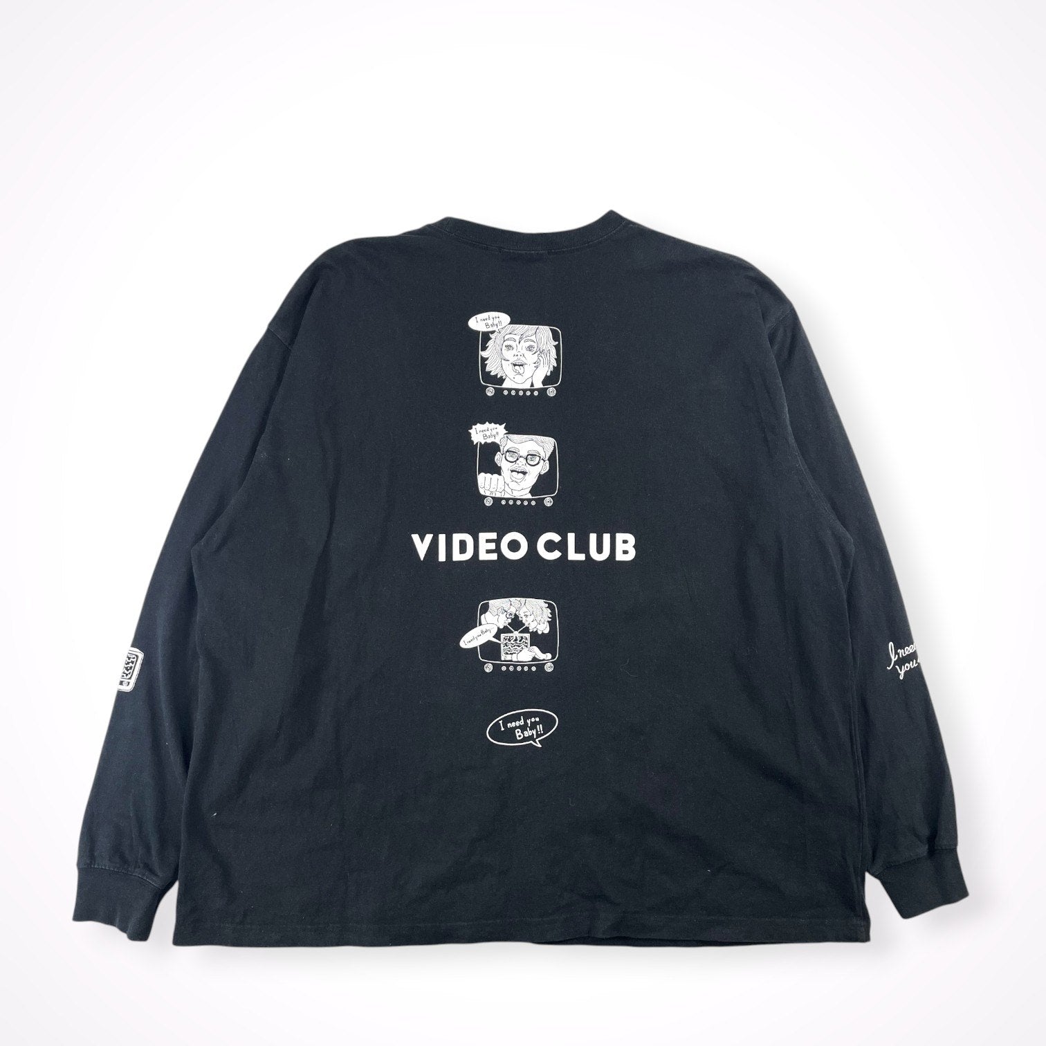 I need you baby / VIDEO CLUB ロンTEE SIZE:L