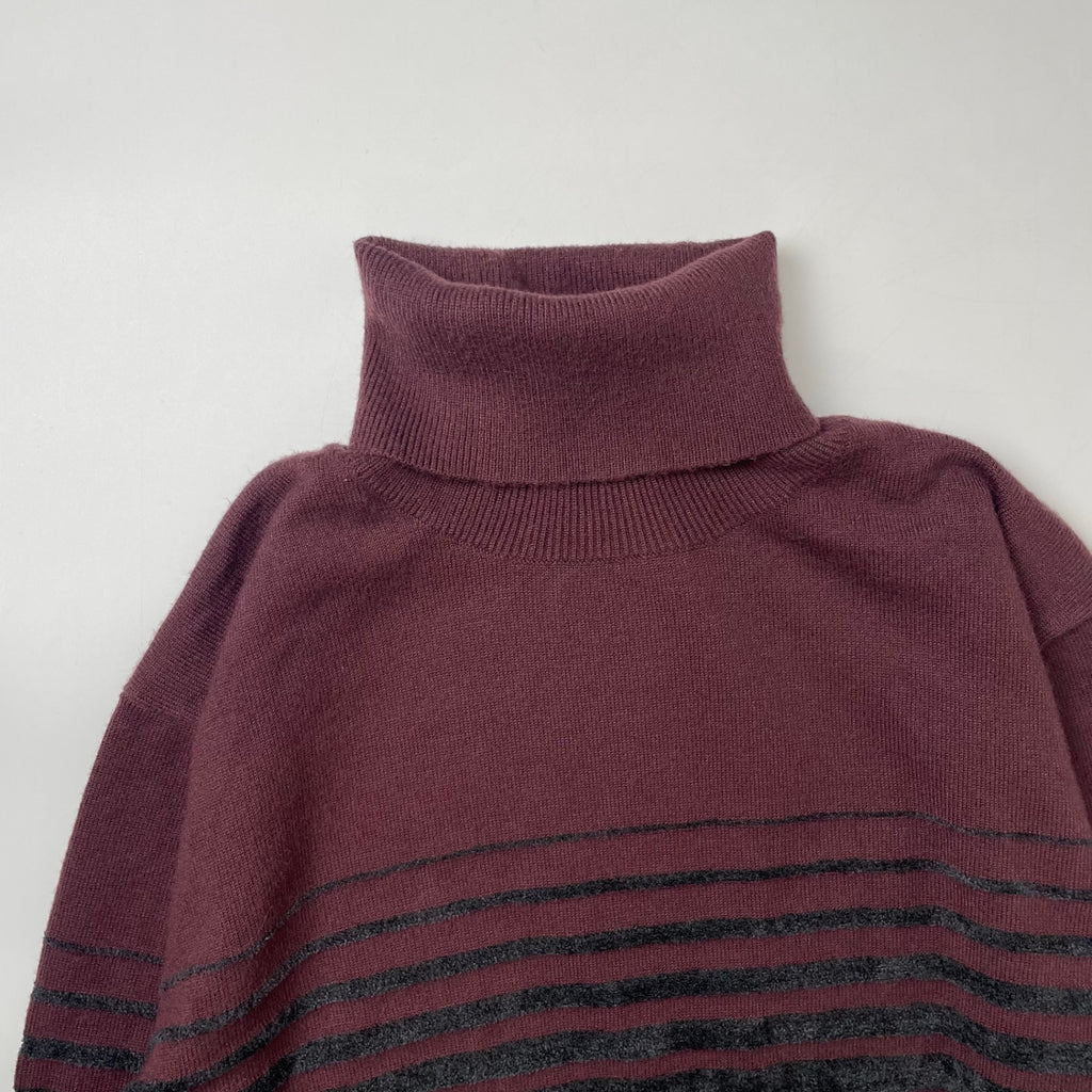 ARMANI COLLEZIONI / ベロアボーダーニット SIZE:44