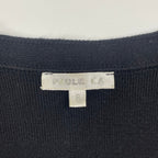 PAULE KA ポール カ / リブニットタイトカーディガン メリノウール ブラック 参考定価：50,000程度 SIZE:S