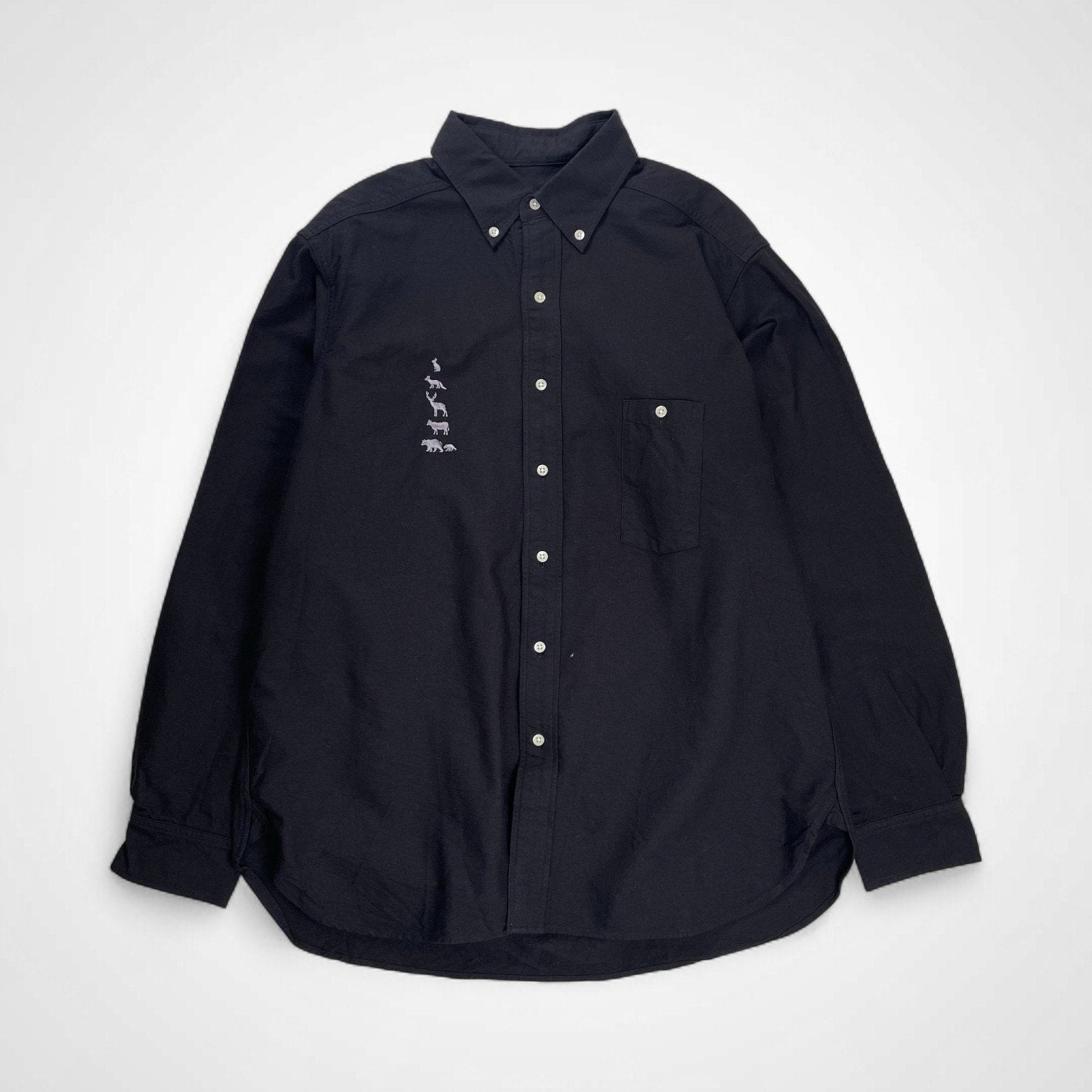 MOUNTAIN RESEARCH マウンテンリサーチ / ブラックB.D. ボタンダウンシャツ 極美品 MTR3976 参考定価：27,000+tax