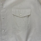 GIORGIO ARMANI LE COLLEZIONI ジョルジオアルマーニ / 80s ヴィンテージシャツ ホワイト×ベージュ SIZE：15 1/2
