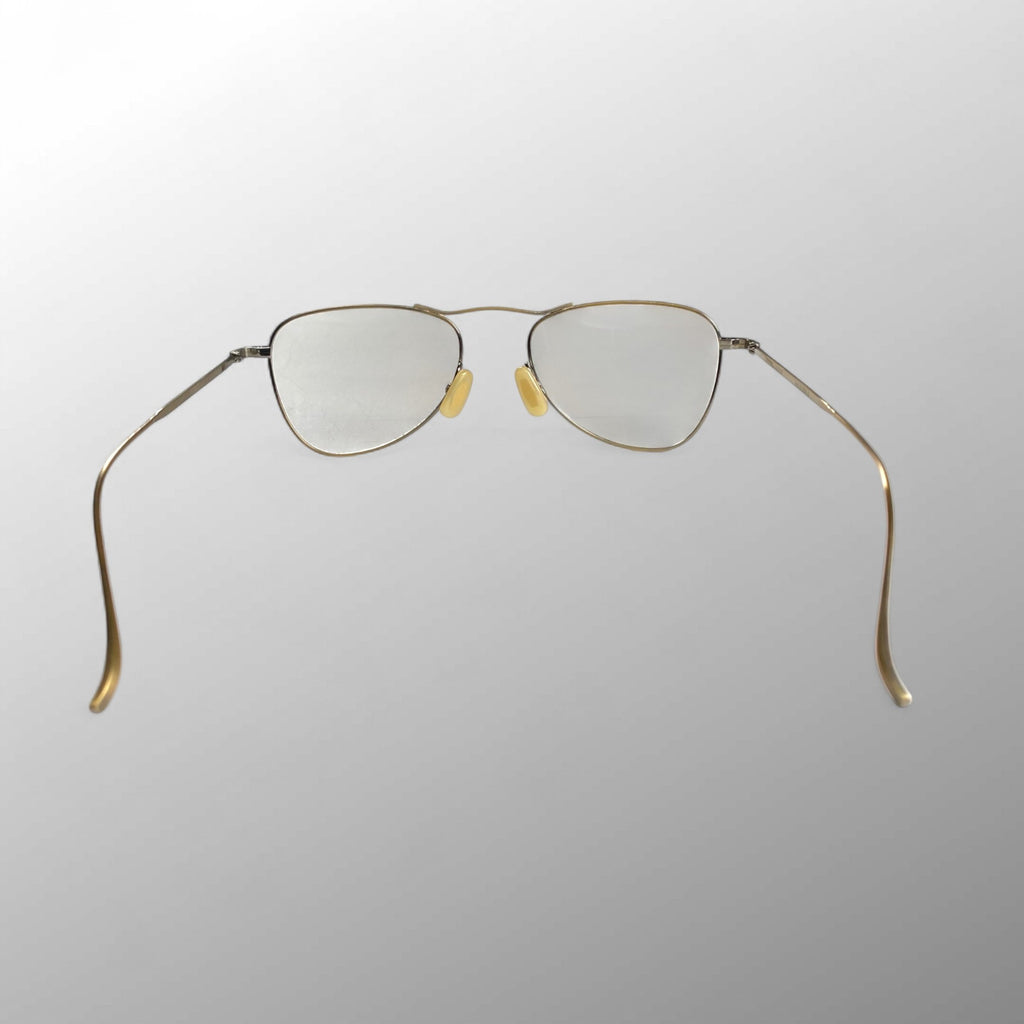 【美品】 金子眼鏡 VINTAGEライン / ティアドロップ型ハイブリッジ KV-167 度なしクリアレンズ 参考定価：40,000+tax