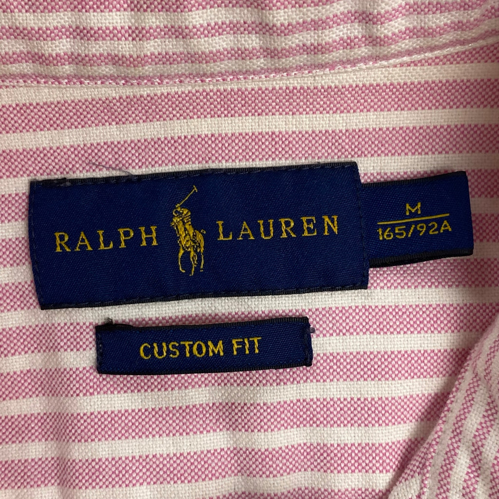RALPH LAUREN ラルフローレン / ボタンダウン ストライプシャツ 現行タグ 参考定価：20,000程度 SIZE：M