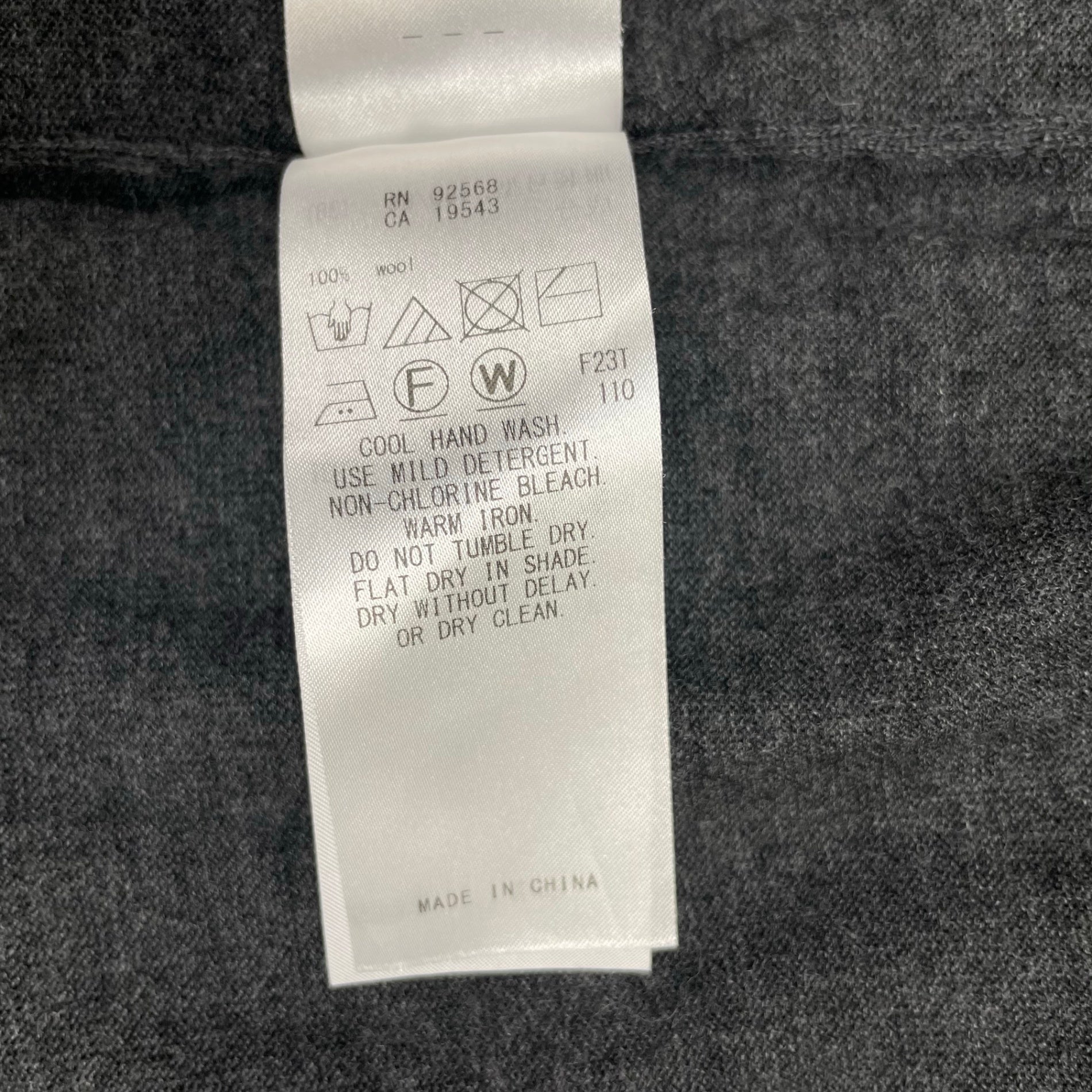 23区 MY STANDARD / 【洗える】サステナブルウールショールカラーカーディガン 参考定価：21,000+tax SIZE:9