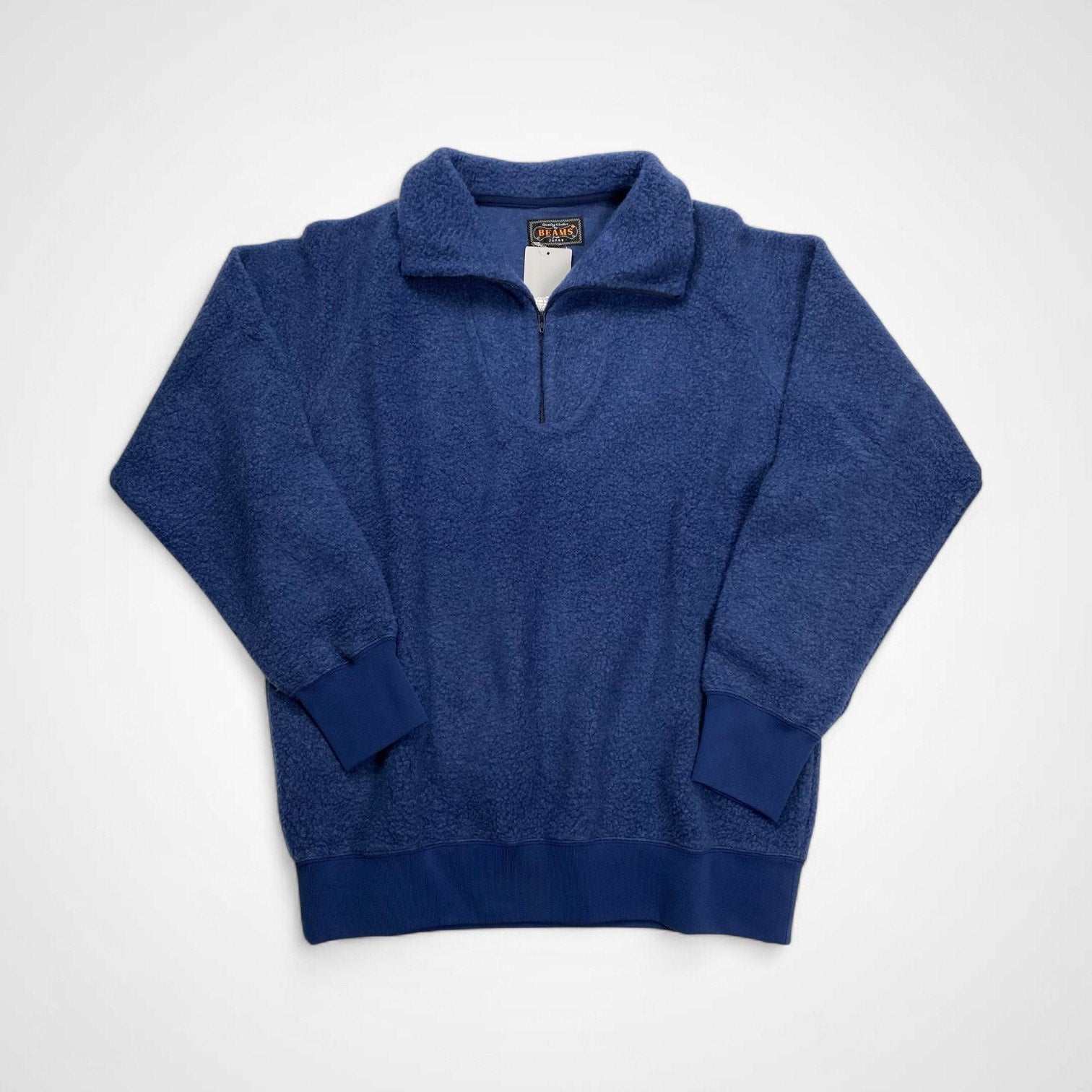 BEAMS PLUS ビームスプラス / フリースミリタリーハーフジップ タグ付 参考定価：18,000+tax SIZE:L