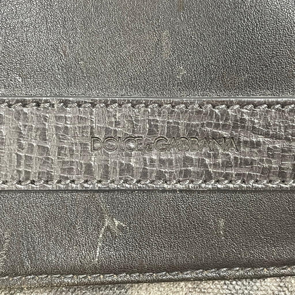 DOLCE＆GABBANA ドルチェ＆ガッバーナ / レザー切替キャンバスバックパック ギャランティーカード付