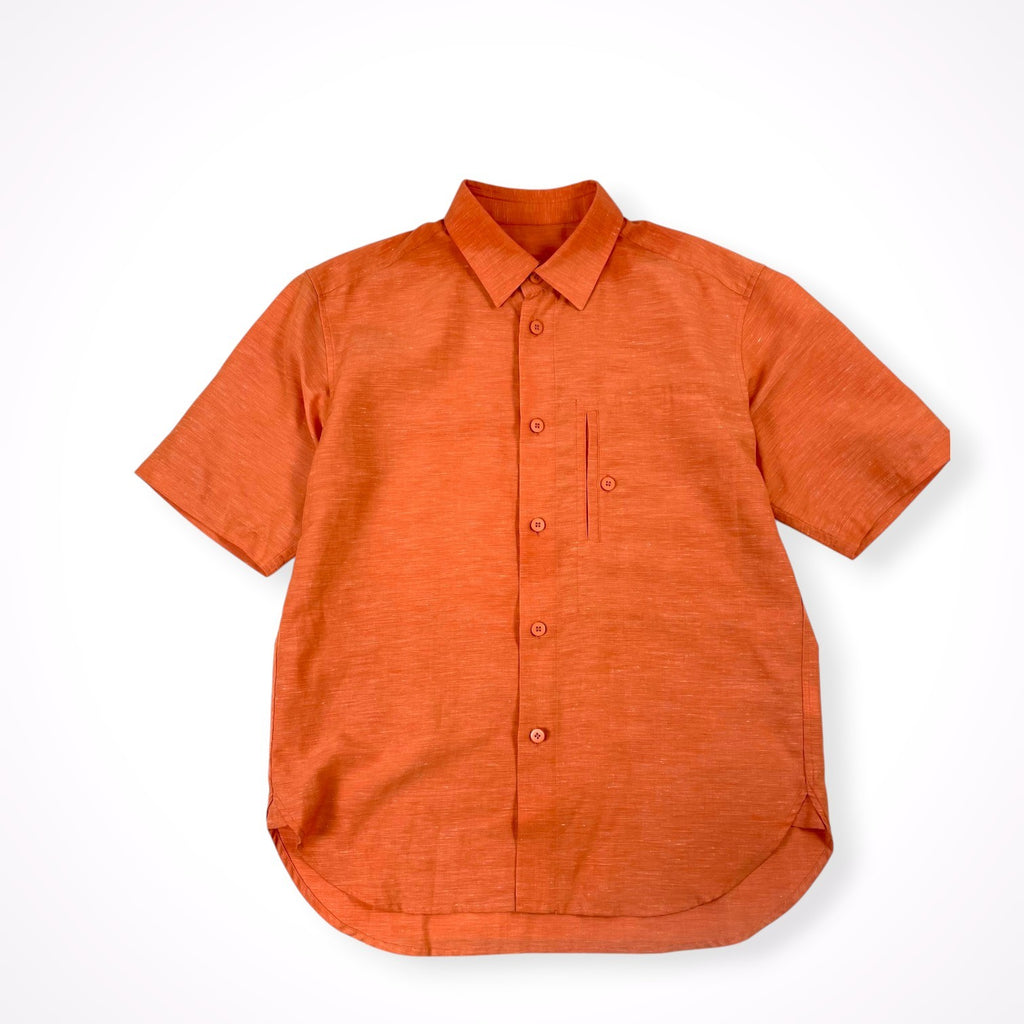 IM MEN ISSEY MIYAKE / KASURIシャツ リネンMIX 参考定価：36,000程度 SIZE:3