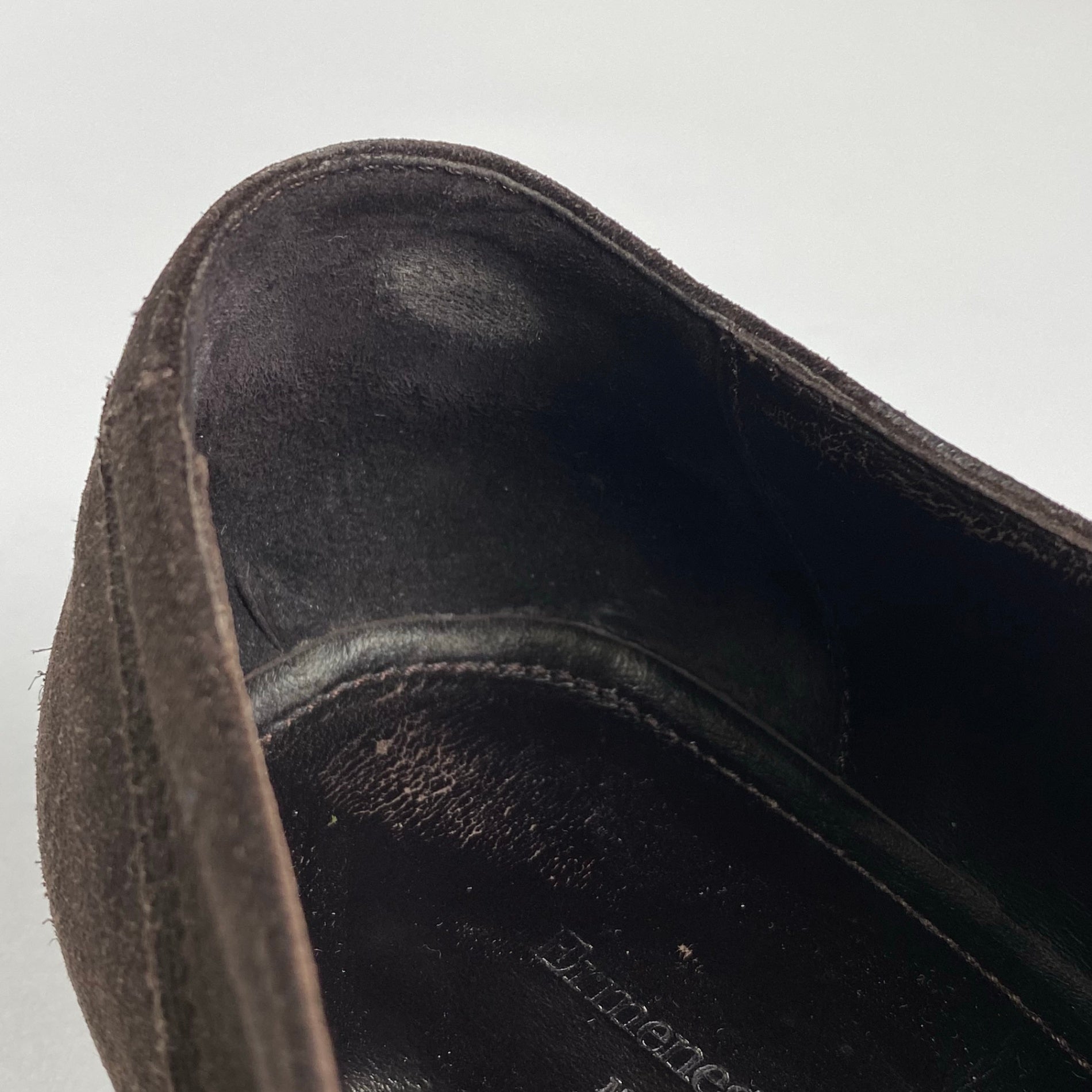 Ermenegildo Zegna エルメネジルド ゼニア / ヌバック レザーシューズ ダークブラウン 内羽根 SIZE:9 1/2