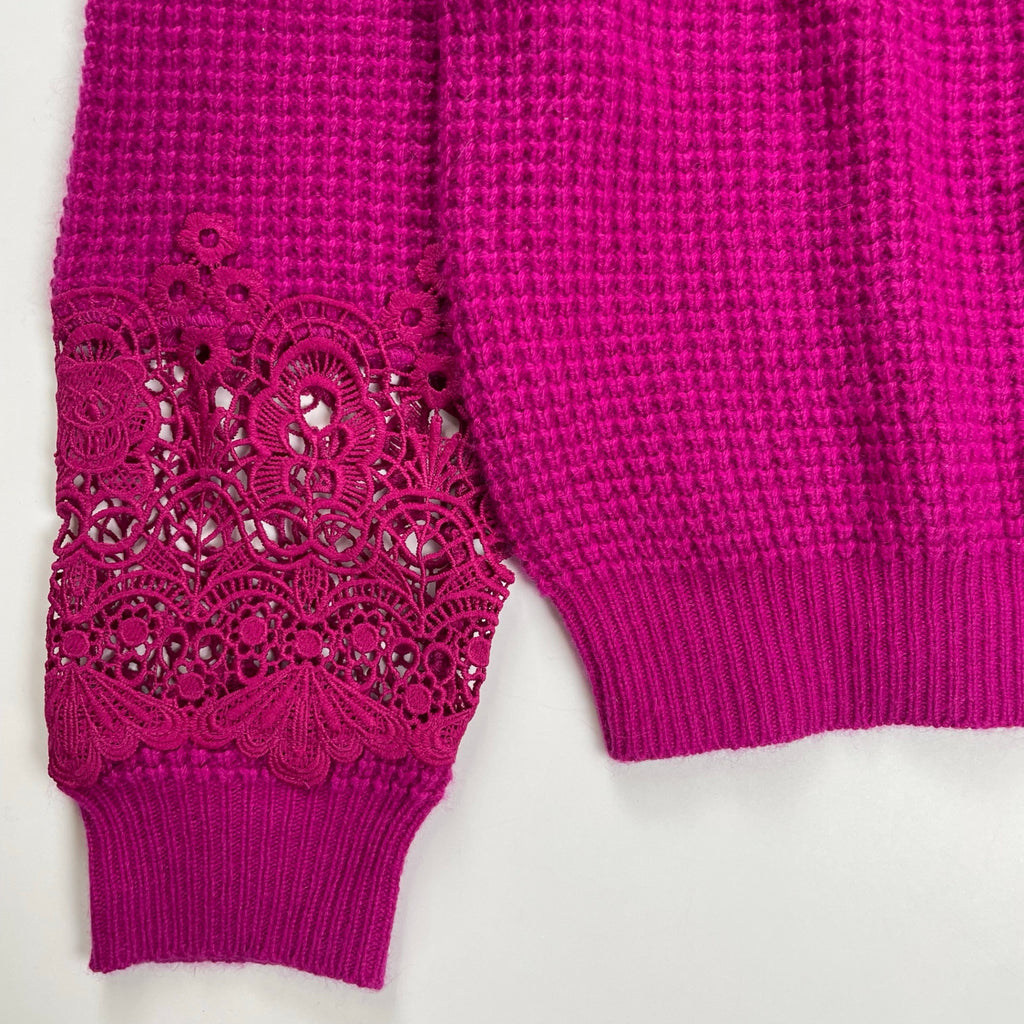 Hysteric Glamour ヒステリックグラマー / BEAR LACEワッフル編 プルオーバー 参考定価：29,800+tax SIZE：FREE