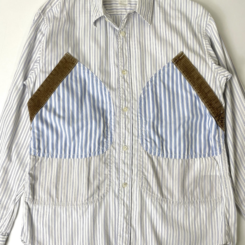 COMME des GARCONS SHIRT / 丸ポケストライプシャツ 参考定価：65,000程度 SIZE:S(M-L程度)