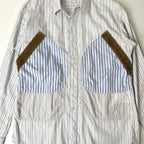 COMME des GARCONS SHIRT / 丸ポケストライプシャツ 参考定価：65,000程度 SIZE:S(M-L程度)
