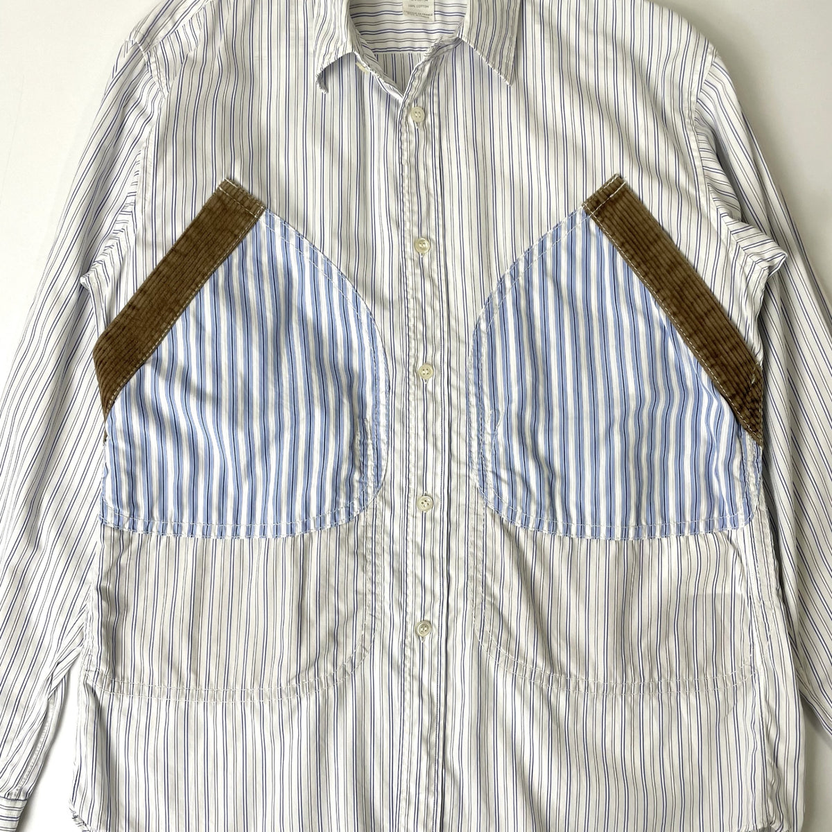 COMME des GARCONS SHIRT / 丸ポケストライプシャツ 参考定価：65,000程度 SIZE:S(M-L程度)
