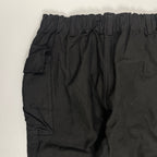 SAGE DE CRET サージュデクレ BEAMS取扱い / 製品染めコットンリネンカーゴパンツ 未使用品 ブラック 参考定価：22,000+tax SIZE:L