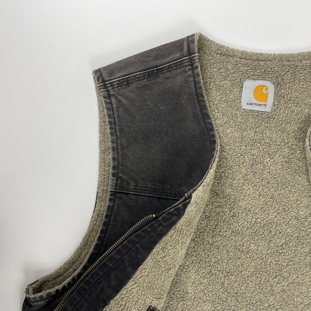 carhartt カーハート / フェード ダック地Vネックベスト ブラック SIZE:L程度