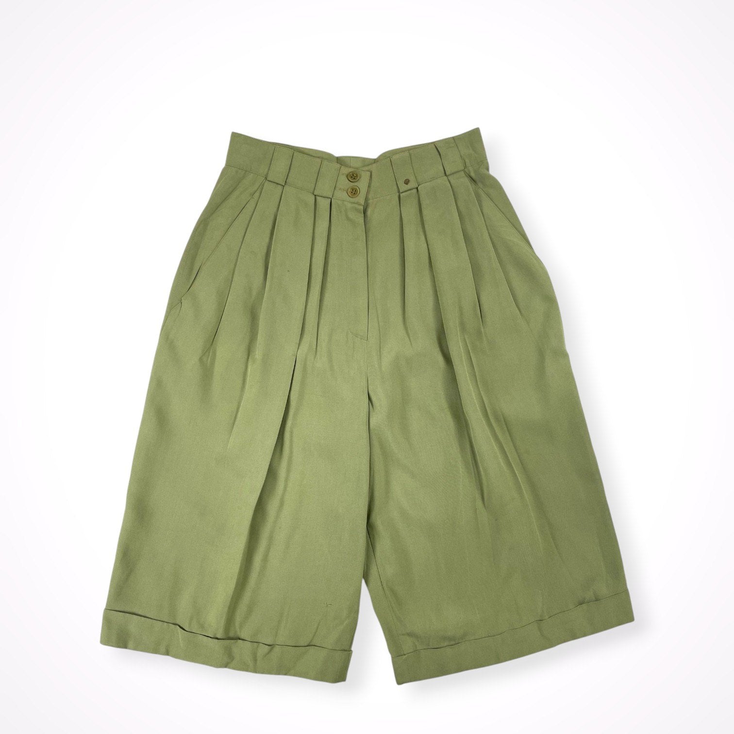 EURO VINTAGE / シルク混ヴィンテージハーフパンツ SIZE：40