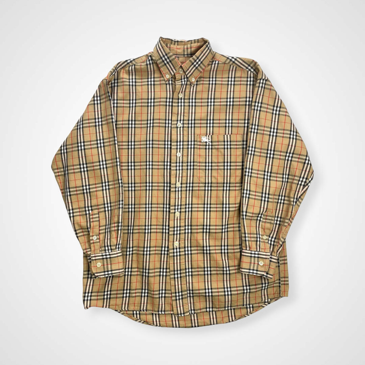 Burberrys バーバリーズ / 英国製 ボタンダウン ノヴァチェックシャツ SIZE：M