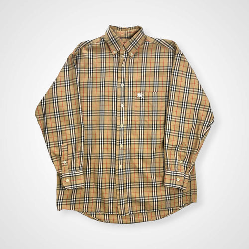 Burberrys バーバリーズ / 英国製 ボタンダウン ノヴァチェックシャツ SIZE：M