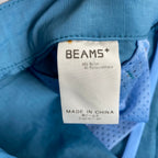【タグ付】 BEAMS PLUS ビームスプラス / ナイロン リップストップ ブッシュ ショーツ ハーフパンツ ブルー  参考定価：22,000+tax SIZE：XL