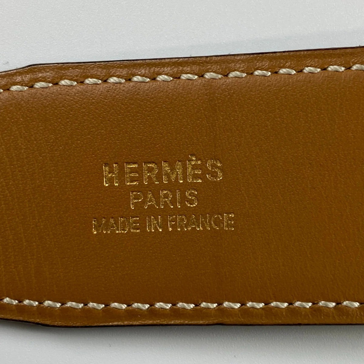 【極美品 鑑定済】 HERMES エルメス / コンスタンス Hバックル レザーベルト 〇Y刻印 ブラック×ベージュ 75cm